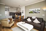 Wohnzimmer - FW25:Balkon,Meerblick,Sauna,Schwimmbad - Top-Hundeurlaub