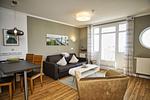 Wohnzimmer - FW25:Balkon,Meerblick,Sauna,Schwimmbad - Top-Hundeurlaub