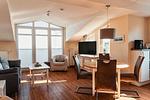 Wohnzimmer - FW29:Balkon,Meerblick,Sauna,Schwimmbad - Top-Hundeurlaub