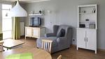 Wohnzimmer - FeWo10: Terrasse, Sauna, Schwimmbad - Top-Hundeurlaub