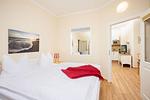 Schlafzimmer - FeWo45: Balkon, Sauna, Schwimmbad - Top-Hundeurlaub