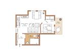 Grundriss - FeWo45: Balkon, Sauna, Schwimmbad - Top-Hundeurlaub