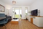 Wohnzimmer - FeWo11: Terrasse, Sauna, Schwimmbad - Top-Hundeurlaub