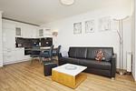 Wohnzimmer - FW14:Balkon,Meerblick,Sauna,Schwimmbad - Top-Hundeurlaub