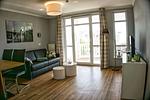 Wohnzimmer - FW22:Balkon,Meerblick,Sauna,Schwimmbad - Top-Hundeurlaub