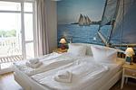 Schlafzimmer - FW22:Balkon,Meerblick,Sauna,Schwimmbad - Top-Hundeurlaub