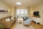 Wohnzimmer - FW38:Balkon,Meerblick,Sauna,Schwimmbad - Top-Hundeurlaub