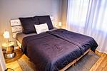 Schlafzimmer - FeWo12: Terrasse, Sauna, Schwimmbad - Top-Hundeurlaub