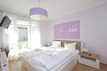 Schlafzimmer - FeWo31: Terrasse, Sauna, Schwimmbad - Top-Hundeurlaub