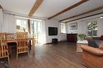 Wohnzimmer - FeWo: Terrasse, Gartennutzung - Top-Hundeurlaub