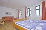 Schlafzimmer - Haus: Terrasse, für Gruppen bis zu 16 Personen geeignet - Top-Hundeurlaub