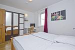 Schlafzimmer - Haus: Terrasse, für Gruppen bis zu 16 Personen geeignet - Top-Hundeurlaub