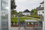 Terrasse - FeWo 02 MEERsand: Terrasse - Top-Hundeurlaub