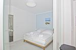 Schlafzimmer - FeWo 04 MEERsalz: Terrasse - Top-Hundeurlaub
