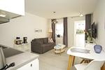 Wohnzimmer - FeWo 07 MEERstille: Terrasse - Top-Hundeurlaub
