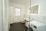 Badezimmer - FeWo 07 MEERstille: Terrasse - Top-Hundeurlaub