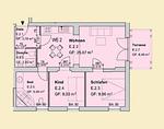 Grundriss - Wohnung 02 - Top-Hundeurlaub