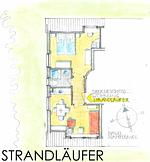 Grundriss - Ferienwohnung Strandläufer - Top-Hundeurlaub
