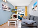 Wohnzimmer - Leuchtturmblick - Top-Hundeurlaub