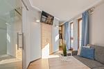 Wohnzimmer - Ferienwohnung Achterdeck nur 50 Meter zum Strand mit Sonnenterrasse - Top-Hundeurlaub