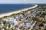 Vogelperspektive - Ferienwohnung Achterdeck nur 50 Meter zum Strand mit Sonnenterrasse - Top-Hundeurlaub
