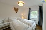 Schlafzimmer - Ferienwohnung Sandröschen - Top-Hundeurlaub
