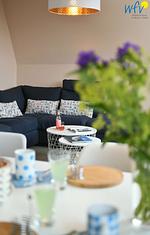 Wohnzimmer - Ferienwohnung Apfelrose - Top-Hundeurlaub