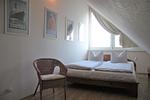 Schlafzimmer im Obergeschoss - Sonnendeck - Top-Hundeurlaub