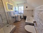 Badezimmer - Ferienhaus Ellen, OG Whg. - Top-Hundeurlaub