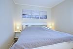 Schlafzimmer mit Doppelbett - Wohnung 15-1 - Top-Hundeurlaub
