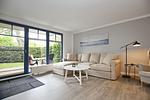 Wohnbereich mit Zugang zur Terrasse - Wohnung 18-3 - Top-Hundeurlaub