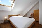 drittes Schlafzimmer im Dachgeschoss - Wohnung 03-6 - Top-Hundeurlaub