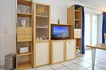 TV im Wohn- Essbereich - Wohnung 44 - Top-Hundeurlaub