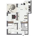 Grundriss - Wohnung 44 - Top-Hundeurlaub