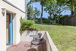 Terrasse mit Gartenblick - Souterrain Wohnung 07 - Top-Hundeurlaub