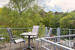 Balkon mit Gartenblick - Wohnung 05 - Top-Hundeurlaub