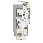 Grundriss 2. Obergeschoss - Wohnung 05 - Top-Hundeurlaub