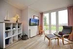 TV im Wohnbereich - Wohnung 122 - Top-Hundeurlaub