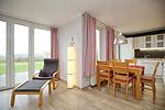 Blick zur Terrasse - Wohnung 122 - Top-Hundeurlaub