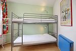 drittes Schlafzimmer mit Etagenbett im EG - Wohnung 122 - Top-Hundeurlaub