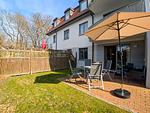 Blick zur Terrasse - Wohnung 05 - Top-Hundeurlaub