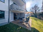 Terrasse mit Blick in die Umgebung - Wohnung 05 - Top-Hundeurlaub