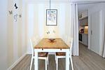 Essbereich im Wohnzimmer - Wohnung 10-2 - Top-Hundeurlaub
