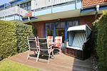 Strandkorb auf der Terrasse - Wohnung 10-2 - Top-Hundeurlaub
