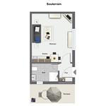 Grundriss - Wohnung 02 - Top-Hundeurlaub