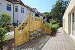 Terrasse mit Wohnzimmerfenster - Wohnung 03 - Top-Hundeurlaub