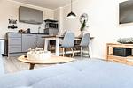 Wohnzimmer - Ferienwohnung 203 - Top-Hundeurlaub