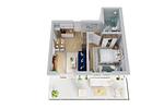 Grundriss - Ferienwohnung 805 - Top-Hundeurlaub