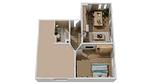 Grundriss - Ferienwohnung 302 - Top-Hundeurlaub