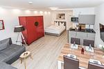 Wohnzimmer - Ferienwohnung 102 - Top-Hundeurlaub